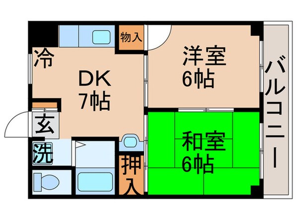 弘道高橋第一ハイツの物件間取画像